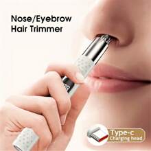 Portable Electric Nose Hair Trimmer, Ear Hair Trimmer. 150mAh Lithium Battery, Type-C Charging Interface. Equipped With LED Display. Stainless Steel Blade, Detachable, Easy To Clean. Long Battery Life, Suitable For Trimming Nose Hair, Eyebrow Hair, And Ear Hair. Stylish And Simple Design, Suitable For Both Men And Women.