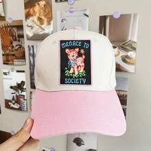 Cute Vintage Deer Threat Society Patch - Anarchist, Subversive Hardcore Punk Patch, Iron On Patch, Punk Accessories, Jacket Patch, Punk Patch, Iron On/Sew On, Decorative Fabric Patch For Backpacks, Hats, Jackets - Multicolor - View 6