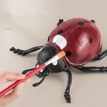 8pcs/12pcs Large Size Insect Toy Models, Scientific Cognitive Puzzle Toys, Realistic PVC Material Bugs, Spider Butterfly Dragonfly Ladybug Etc, Birthday Party Cake Topper Insect Figurines, Fool's Day Prank Toys