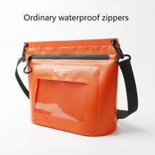 Bolsa Impermeável de Compartimento Seco e Molhado para Roupas de Banho, Bolsa Impermeável à Prova d'Água com Função de Tela de Toque para um Ombro, Zíper à Prova d'Água e à Prova de Umidade, Bolsa Transversal Impermeável