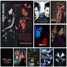 1 件/3 件墙面艺术海报可选框架经典流行电子游戏生物危害海报帆布艺术咖啡馆酒吧房间墙壁装饰 - 彩色 - 查看 2