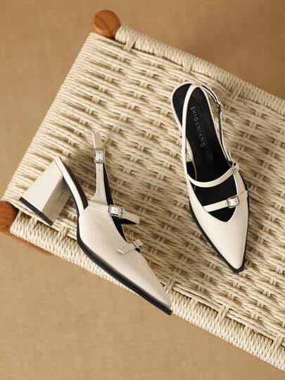 Nouveauté été 2025 Sandales à talons aiguilles fermées beige unicolore polyvalentes pour femmes, pour le bureau, les sorties et les fêtes. Élégantes et simples, de haute qualité, conviennent aux pantalons larges et aux robes 98581-12