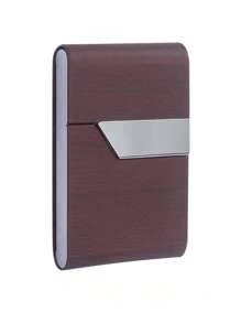 New Thin, Medium Thick Tube Flip Wood Grain Magnetic Smoking Box, Portable Smoking Box, Pressure Resistant And Moisture-Proof Men's Smoking Accessories