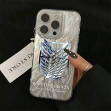 bandai 1 Stück/Ein Anime-inspirierter Aufkleber mit dem Emblem des Aufklärungstrupp aus Titan und den Flügeln der Freiheit, die Anime-Handy-Hülle mit dem Titan Motiv ist perfekt für Anime Fans.