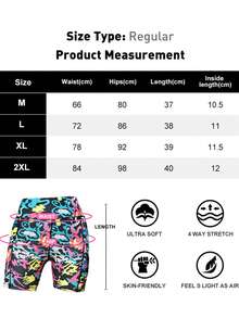 1pcs Women's High-Waisted Tie-Dye Biker Shorts - Super Soft No-See-Through Workout Shorts, 4-Way Stretchy Yoga & Running Shorts With Vibrant Prints For Gym, Yoga & Casual - 1pcs (printing color) - 查看 9