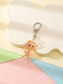 1 Pc Acrylic Strange Italian Silly Animal Shan Hai Jing TungTungTungTung Sahur/Tralalero Tralala/Lirili Larlla/Bombardiro Ctocodilo/Boneca Ambalam//Brr Brr Patapim Character Style Theme Keychain Pendant Backpack Ornament/Bag Accessories/School Bag Accessories/Purse Pendant/Friend's Gifts