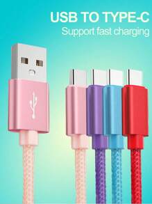 Cable cargador USB Tipo C de 1 m/2 m, cable de carga rápida USB-C a USB-A, cable de carga USB A a Tipo C, compatible con iPhone 15/15 Pro/15 Pro Max/15 Plus, Galaxy S24/S24+/S24 Ultra