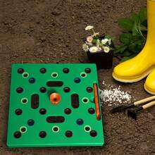 Seed And Seedling Spacer Tool For Bigger Harvests, Organized Plants & Fewer Weeds – Color-Coded Gardening Template With Magnetic Dibber, Ruler & Planting Guide - Xanh lá cây 1 gói - Xem 5