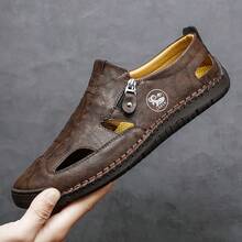 Barefoot-Feel Men's Lightweight Hiking Shoes - Ultra-Thin Flexible Sole & Minimalist Design | Natural Movement On Trails - 棕色 - 查看 1