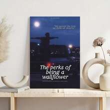1 件 WallFlower 电影海报帆布墙面艺术帆布画现代家居客厅卧室走廊墙壁装饰墙面艺术礼物可选画框