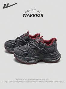 WARRIOR 2 Pares de Zapatillas Deportivas de Mujer de la Serie Warrior 2025, Modelo Casual con Suela Gruesa, Estilo Bajo con Cordones, Suela Suave y Elevada, Parte Superior Transpirable, Livianas, Adecuadas para Actividades al Aire Libre, Entrenamiento, Trabajo, Fiestas y Reuniones, Imprescindible Moda Deportiva