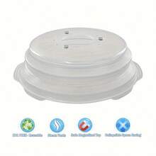Microwave Cover Lid Collapsible Anti Splatter Guard Food Cover Lid - White - View 5