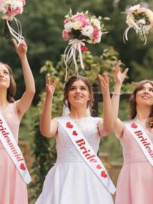 Customized Text Party Strap, Customized Logo Text Strap, Bride-To-Be Strap, Bachelorette Party Strap, Beauty Pageant Birthday Custom Strap, DIY Strap, Customized Bride Strap, Bachelorette Party Favor, Bride-To-Be Strap, Personalized Strap, Bachelorette Party Strap, Custom Strap, Party Favor, Personalized Gift, Wedding Party, Gift, Bridesmaid Proposal Gift, Clothing Accessories, Fashionable Autumn, Boyfriend, Girlfriend, Family, Friend - Multicolor - View 2