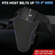 Drill Holster,Heavy-Duty Impact Holster For Tool Belt,Drill Holder,Drill Pouch Fits Most Drills - Black - View 5