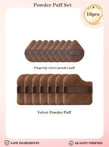 4pcs Makeup Sponge Set, Including Foundation Sponge, Air Cushion Puff, Mini Makeup Sponge. Suitable For Powder, BB Cream, Foundation, Blush, Sunscreen, Etc.