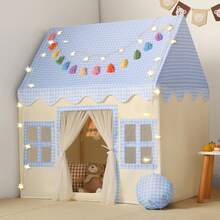 Kids Indoor Play Tent, Cozy Playhouse For Toddlers, Ideal Birthday Gift, Fun Parent-Child Play Space For Boys & Girls(No Star Light) - 奶油色 - 查看 3