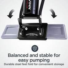 Schwinn Foot Operated Bike Pump - Black, Air Base Plus - View 5