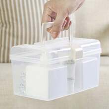 Portable Large Capacity Transparent Handbag Storage Box, Minimalist Multi-Function Home Medical Medicine Box, Dust-Proof Storage Organization Box