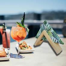 1pc/2pcs Wooden Tissue Box Holder, Triangular Wooden Napkin Holder, Desktop Tissue Dispenser, Natural Wood Color, Suitable For Restaurant, Hotel, Meeting Room, Office Desk, Can Be Used For Party And Daily Use, Also Can Be Used As Autumn Decor Storage Rack - Wood Color - View 6