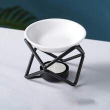 1pc Black Iron Crafts Innovative Aromatherapy Diffuser, Essential Oil Burner, Candle Holder For Home