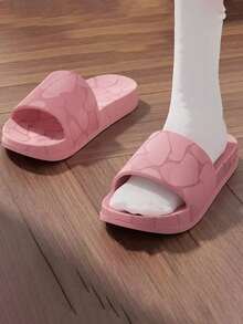Dép đi trong nhà, phòng tắm, bãi biển chống mùi, in họa tiết ngụy trang cho nữ, mặc ngoài trời - Hồng - Xem 4
