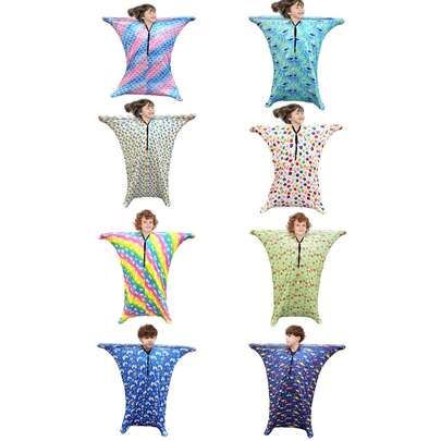 Túi ngủ chơi co giãn in hình cho trẻ em, chất liệu polyester thoáng khí - Kích thước nhỏ - Vớ vận động linh hoạt, cỡ S