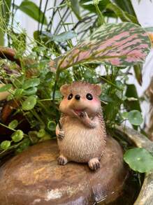 Cute Resin Hedgehog Decorative Ornament, Used For Wedding Decoration, Bedroom Decoration, Room Decoration, Garden Decoration, And Holiday Gift Essentials