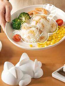 Cute Cat Shaped Sushi&Mashed Potatoes Mold - Food Safe Plastic, Suitable For Kitchens And Restaurants - Multicolor - View 1