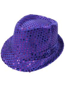 Forever & Moment 1PC Glamorous Sequin Hat Retro Disco Funky Glitter Costume Unisex Party Props Favor Novelty Accessory Halloween