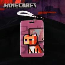 Minecraft 1PC Minecraft Officially License Card Holder Cute Bag Decoration Adorable Sheep Pig Cat Goose Card Cover ID Card Storage Gifts For Couples Birthday Present Anniversary Souvenir