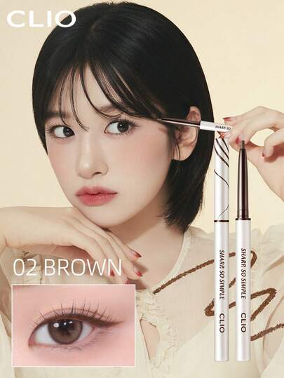 Clio K-Beauty SHARP SO SIMPLE 防水眼线笔，胶水/凝胶眼线笔，眼线笔，色彩浓郁，色素沉着丰富，涂抹顺滑，持久，哑光效果，防水防汗，日常彩妆，韩国彩妆