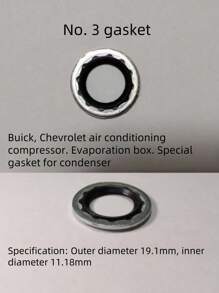 30 Stücke/Packung Kompressor-Dichtungsabdeckungen für Klimaanlagen, 6 Größen passend für Buick Excelle, Sail, Encore, Cruze, Cadillac, Chevrolet, Ringe zum Abdichten der Autoklimaanlage-Pumpe