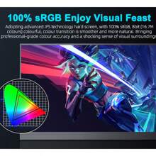 Uperfect Tragbarer montior 17,3" Gaming-Monitor – QHD 2K, 144Hz, IPS, 1000:1, 100% sRGB, VESA-kompatibel-1