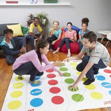 Tapete gigante del juego Twister - Juego de habilidad entretenido, Alfombrilla grande, Lunares de colores, Apropiado para reuniones familiares, fiestas infantiles, juegos de fiesta en interiores, actividades de trabajo en equipo