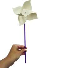 DIY Pinwheels Craft For Kids 10/20 Pcs Color Your Own White Pinwheels, Bulk Summer Spring Easter Craft Kit For Boys & Girls, Arts And Craft Party Activity(Color Random) - Multicolor - View 8