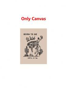 1/3pcs Western-Themed Wall Art Posters, Modern Cowboy Style Wall Art, Illustrations Of Wild Horses And Cowboys Wall Art, Humorous And Whimsical Canvas Artwork Wall Painting Gift, Ideal For Living Room, Bedroom, Office, Nursery, Wall Decor, Home And Dorm Decoration, Unframed / Framed ,Wall Art With Frame - Multicolor - View 16