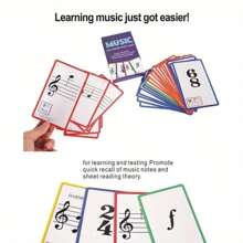 50-Piece High-Quality Music Flashcards Set, Suitable For Beginner Musicians, Music Reading And Terminology Study, Ideal For Adult Piano Learners, Piano Study Note Cards, Great For Educators To Use