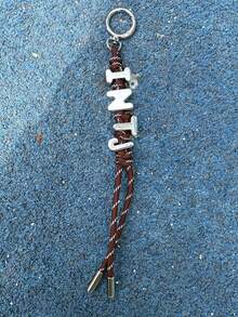 1pc Original Design Bag Pendant MBTI Personalized Series Braided Rope Couple Keychain Fashion Bag Hanging Rope Pants Chain Friends Gift Y2K Crochet Goth - Brown - View 14