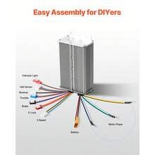 3000W Electric Brushless DC Motor Kit - 72V 4900rpm Motor With Upgraded Speed Controller For Go Karts E-Bike Motorcycle Scooter - 3000w 72V 4900rpm With speed controller - 查看 6