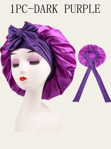 3/2/1pc Silk Bonnet For Sleeping Women ,Luxurious Satin Silky Bonnet With Adjustable Tie,Hair Accessories For Women,Head Scarf For Women's Hair,Hair Care, And Shower Luxurious Satin & Silk Bonnet For Sleeping - Adjustable Comfort Fit With Tie Band - Unisex Night Hair Protection For Men & Women