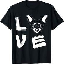 Love Miniature Pinscher T-Shirt - Black - View 1