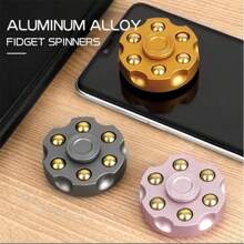 1 pieza Revolver Spinner - Plataforma giratoria de revólver - Juguete de aleación de metal puro - Juguete antiestres - Regalo perfecto - Regalo para fans de lo militar - Adorno de escritorio