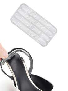 Shoe Strap Grip Clear Silicone Adhesive Tape Anti-Wear Back Foot Stickers Gel Heel Strips Sling Back Heel Grips With Thread Surface For Prevent Rubbing Blisters