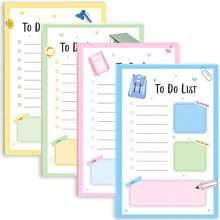 4 Book/Pcs, Rainbow Sticky Notes, Ins Style Tearable Notes, Planning List Notes, Strong Adhesive Reusable Notes, Pastel-Colored Sticky Notes, Office/Study Memo Pads, Student Planner Decorative Stickers School Supplies, Back To School