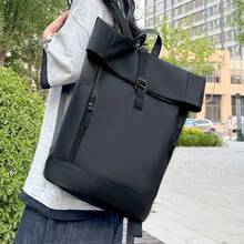 1PC Multifunctional Roll-Up Backpack For Men Business Casual Bag Travel Commuting Computer Bag Large Capacity College Student Schoolbag - Multicolor - View 9