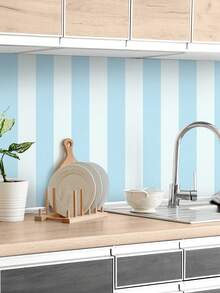 SUPSTICKER 1 Roll Minimalist Striped Pattern Self-Adhesive Removable Wallpaper, Waterproof & Durable, Suitable For Decorating Walls In Living Room, Bedroom, Cabinet, Classroom, Dorm, 3 Size Options: 15.75*78.74 Inch, 15.75*118.11 Inch, 15.75*196.85 Inch Wall Paper Wall Stickers Room Decor Wall Decor Wall Sticker - Multicolor - View 7