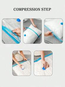 10个装透明真空收纳袋带泵 旅行压缩袋 防水真空袋 夏季真空压缩袋 居家收纳压缩袋 大容量真空收纳袋 透明压缩袋 PVC防水收纳袋 便携旅行真空袋 防虫防霉收纳袋 适用于被子衣服 - 彩色 - 查看 6