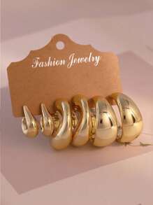 Set de 4 a 18 piezas de Pendientes de moda elegantes y personalizados para mujer, adecuados para uso casual, de fiesta, viaje, playa, como regalo de cumpleaños a juego con vestimenta