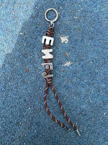 1pc Original Design Bag Pendant MBTI Personalized Series Braided Rope Couple Keychain Fashion Bag Hanging Rope Pants Chain Friends Gift Y2K Crochet Goth - Brown - View 22