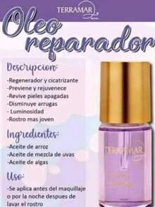 Aceite facial terramar Suero Nutritivo Hidratante Aceite Facial Para Piel Seca Brillo Natural Recuperación Profunda Producto Skincare Diario - Morado Violeta - Ver 2